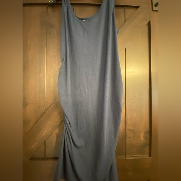 Navy blue maternity dress - Picture 6 of 12